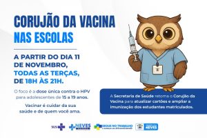 Corujão da Vacina leva imunização para dentro das escolas 