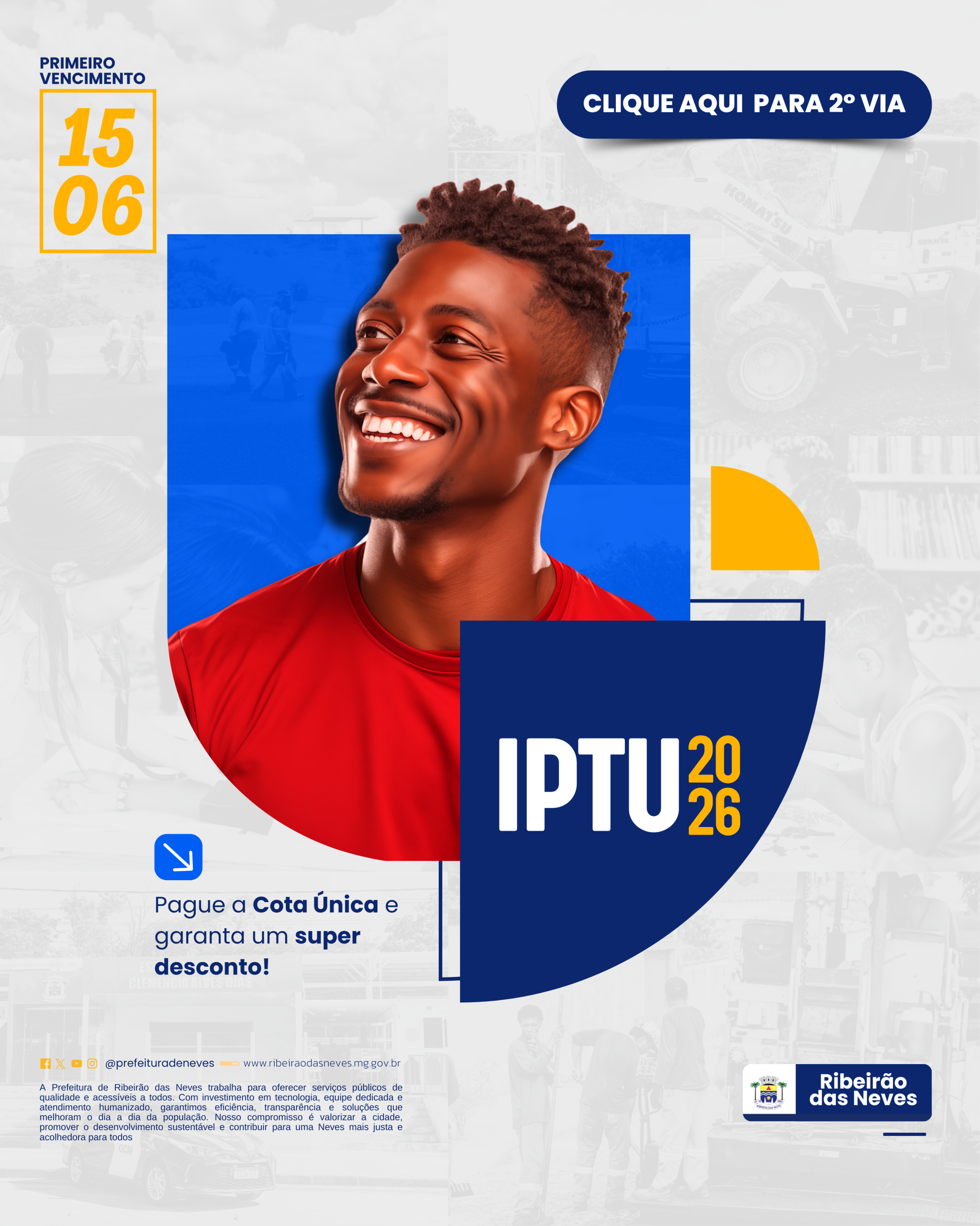 Imagem das datas de IPTU versão mobile